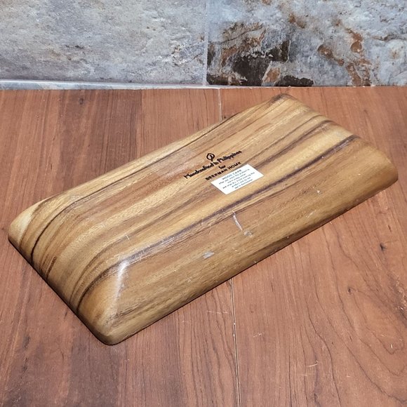 Divided Bowl Wood Handcrafted in Philippines for Beekman Home - Picture 5 of 13